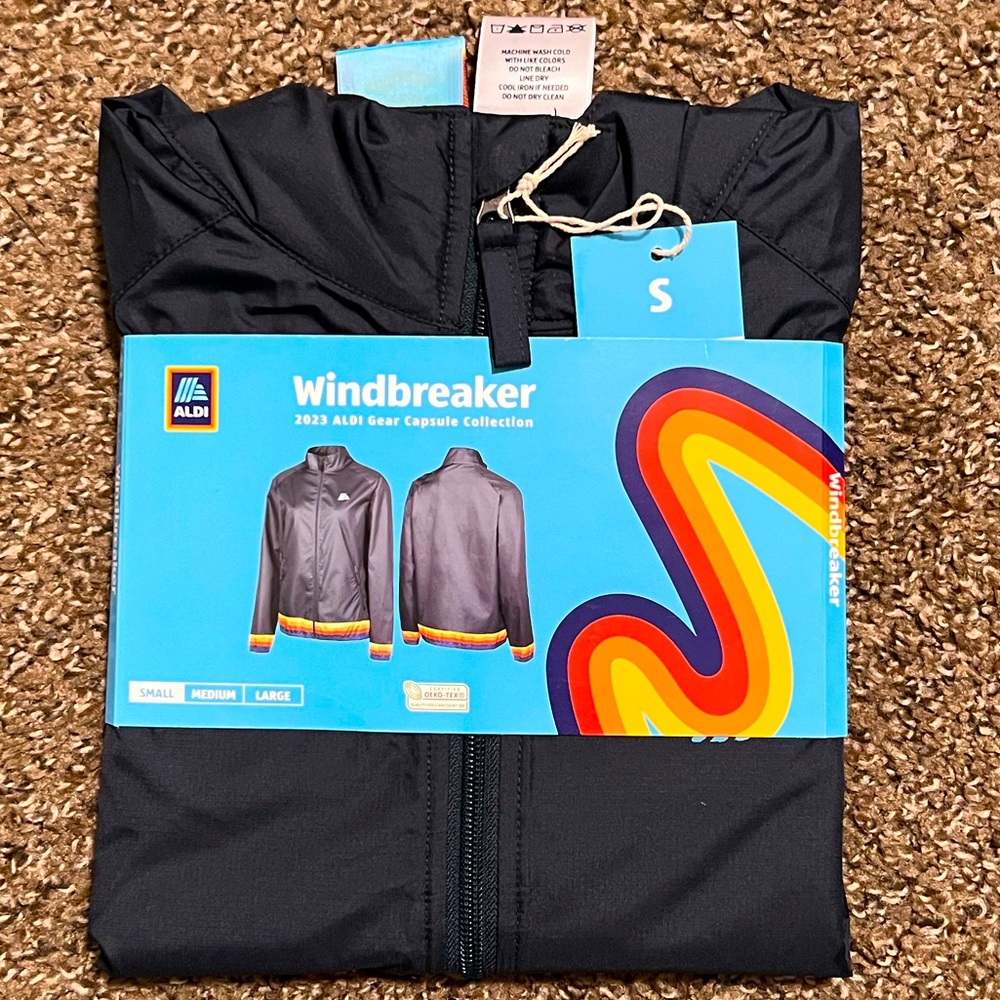 2023 ALDI Navy Windbreaker SMALL